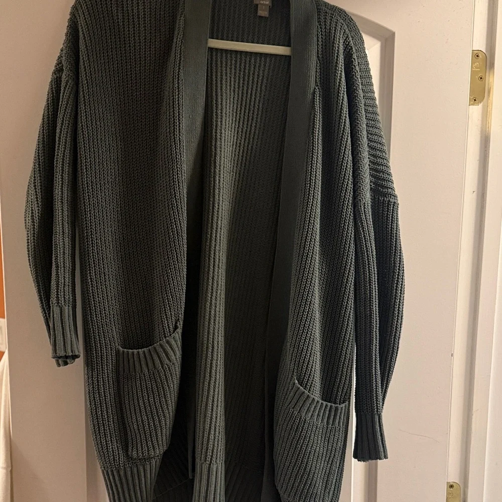 Aerie  Gray-green Knit cardigan - Picture 3 of 5